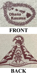 Ohana Kauaua T-shirt Design (front & back)